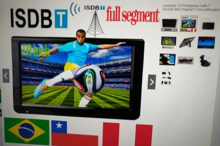 Tv Leadstar 10 Polegadas Isdb-T Portátil Mini DigitalTv Decodificador Embutido H265