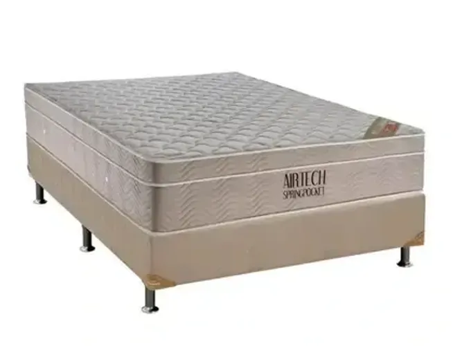 12X SEM JUROS | CAMA BOX QUEEN COM COLCHÃO SUPERPOCKET ORTOBOM