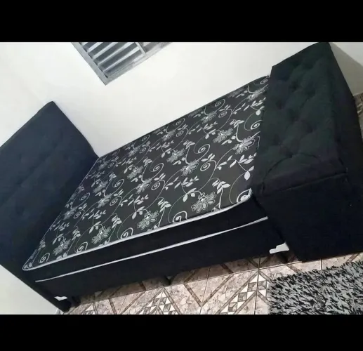 CAMA CASAL BOX CONJUGADA + CABECEIRA + BAU frete grátis 