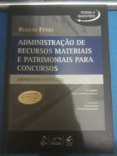 Administração de Recursos Materiais e Patromoniais para Concursos - Renato Fenili