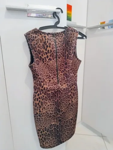 Vestido animal print usado uma vez