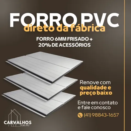 FORRO PVC 6mm FRISADO
