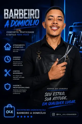 Quer um Barbeiro que vai até você?
