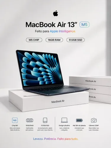 MacBook Air 13 M5 16GB RAM / 512GB SSD