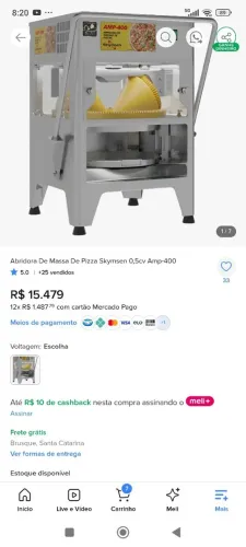 Abridora de pizza skymsen para vender rápido 11 mil