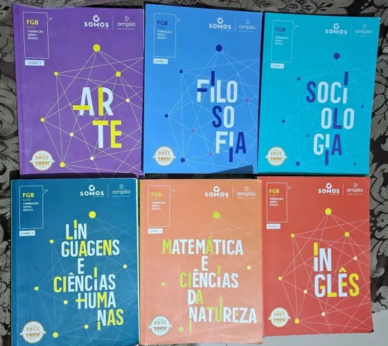 KIT LIVROS EDITORA SOMOS EDUCAÇÃO 1° ANO ENSINO MEDIO