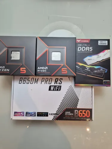 Kit AM5 Completo - Ryzen 5 7600X + B650 Pro RS WiFi + 16GB(2x8) DDR5 6000MHz