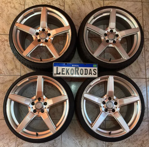 Rodas réplicas Mercedes GLK aro 19 com pneus 215/35