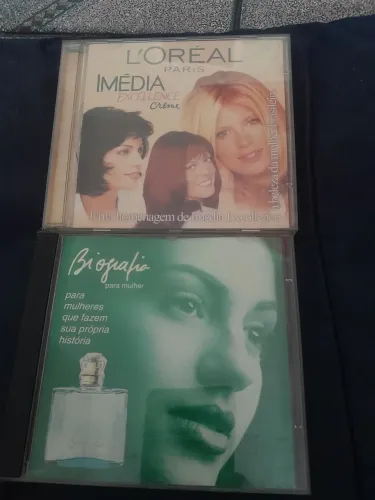 2 CDs Promocionais Anos 2000 - L'Oréal Imédia Excellence + Natura Biografia