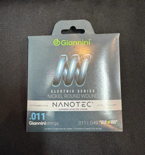 Encordoamento Guitarra 011 Giannini Nanotec