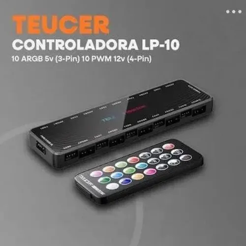 Controladora Teucer 10 portas 2 em 1 ARGB