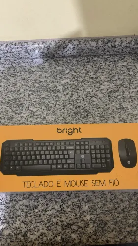 Kit teclado e mouse sem fio