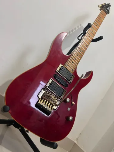 Guitarra Ibanez EX3700 Transparent Red - RARA!