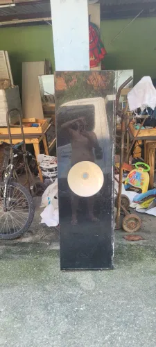 Pia de granito preto São Gabriel 155.5x42