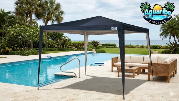 Gazebo Mor 3x3 Mts com filtro solar