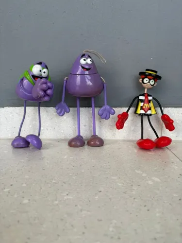 Kit 3 Bonecos Turma do Ronald McDonald's - Shake e Papa-Búrguer