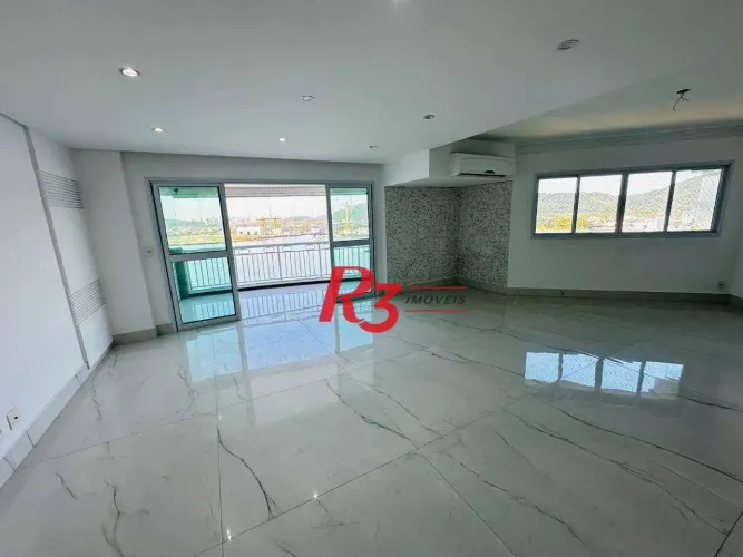 Apartamento com 3 dormitórios para alugar, 199 m² - Ponta da Praia - Santos/SP
