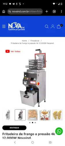 Fritadeira de frango a pressão 4K 12.000w NOVAID