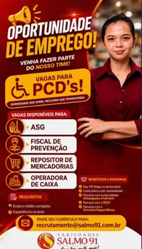 VAGAS - PCD
