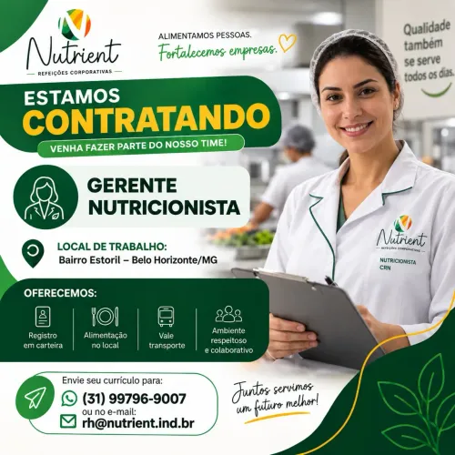 VAGA COZINHA INDUSTRIAL