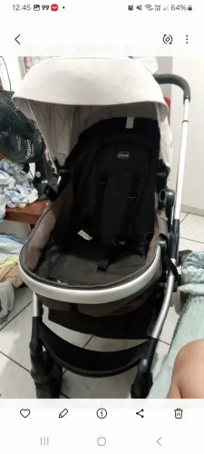 Carrinho Moisés e Mini berço
