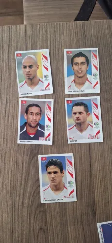 Figurinhas copa 2006 Panini das seleções de Togo, Tunísia e Trinidad e Tobago