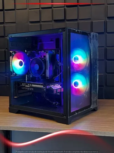 PC Gamer i5 10400, 16GB, SSD 480GB, GTX 1660 Ti, Gabinete Aquário, Fonte 450W