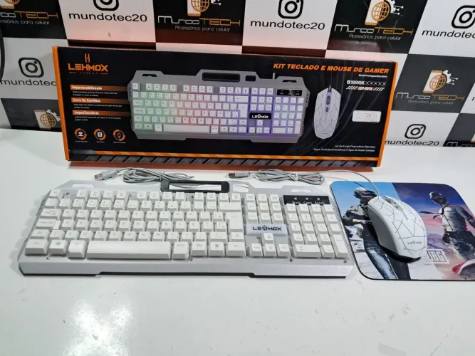Teclado e Mouse Gamer RGB