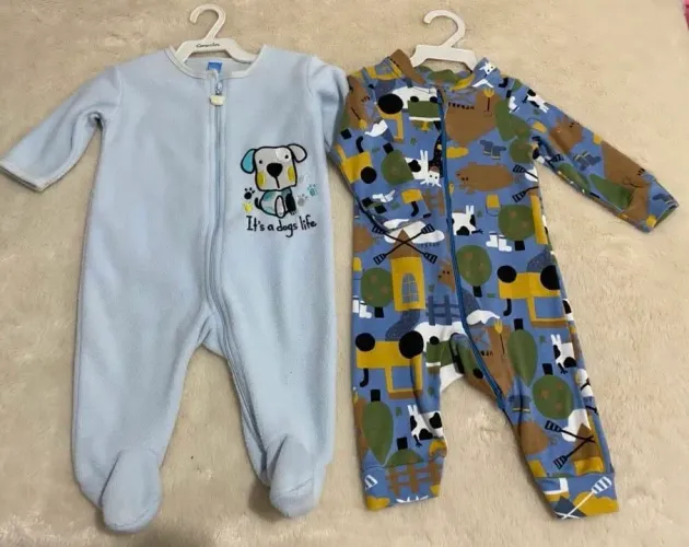 Lote macacão para bebê menino 