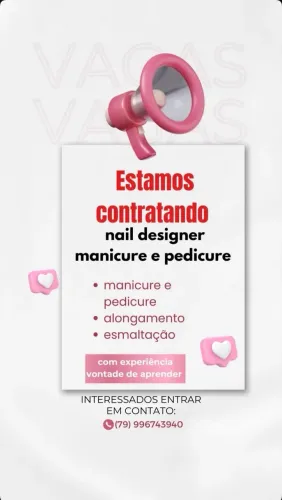 Vaga para nails e manicure