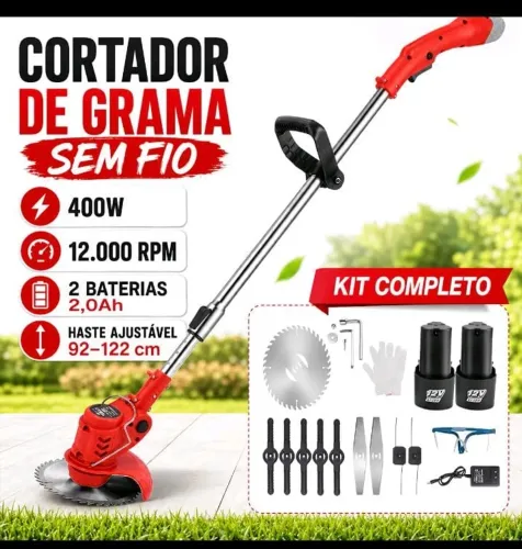 Cortador de grama sem fio