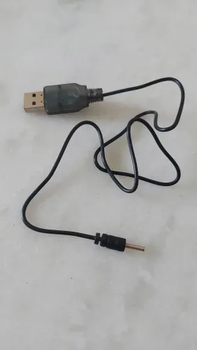Cabo Conector Usb Macho Para Dc 3.5 x 1.35mm 5V<br>Carregador De Alimentação