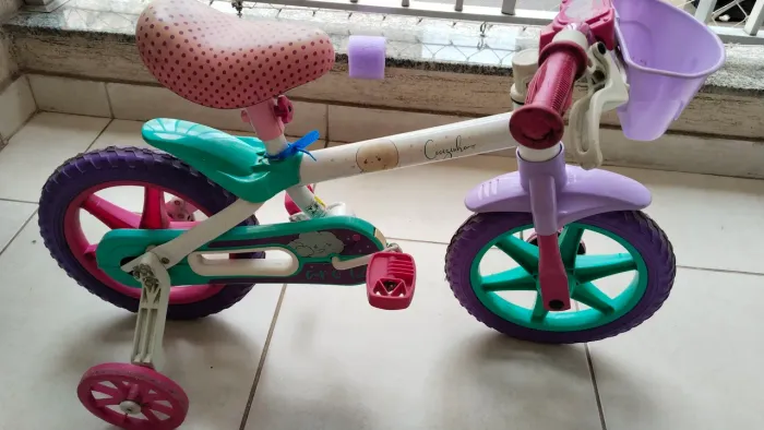 Bicicleta infantil feminina aro 12 caloi