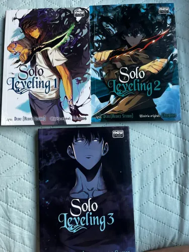 mangás solo leveling volumes 1 ao 3 newpop usados