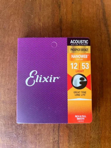 Encordoamento elixir Phosphor bronze 0.12 Violão 