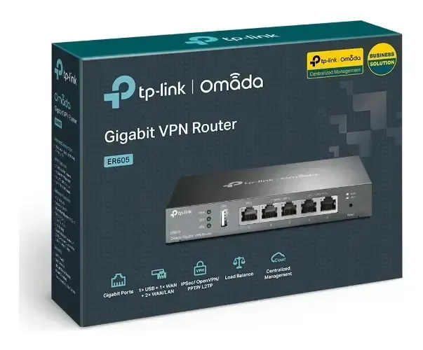 Roteador Tp-link Load Balance Router Multi-wan Vpn Tl-er605