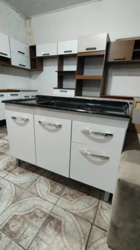 BALCÃO DE PIA + CUBA COMPLETA + MONTAGEM E ENTREGA GRÁTIS 520,00