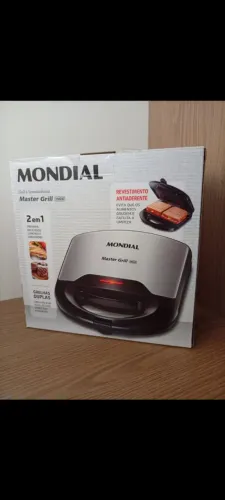 Sanduicheira Master Grill Inox Mondial