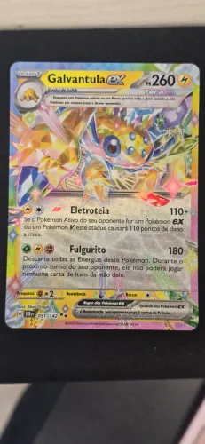 Carta Pokémon Galvantula ex Tera Full Art (SCR PT 051/142) Corona Estelar - Original Copag