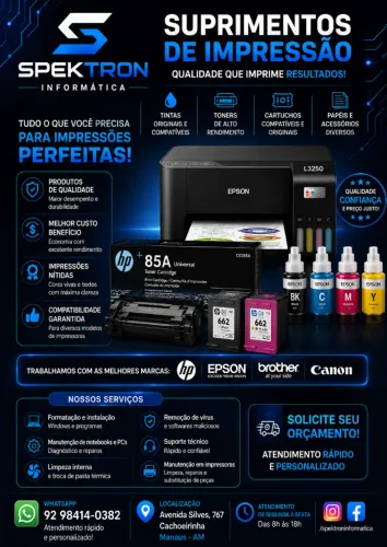 Suprimentos de impressão, toner, cartuchos