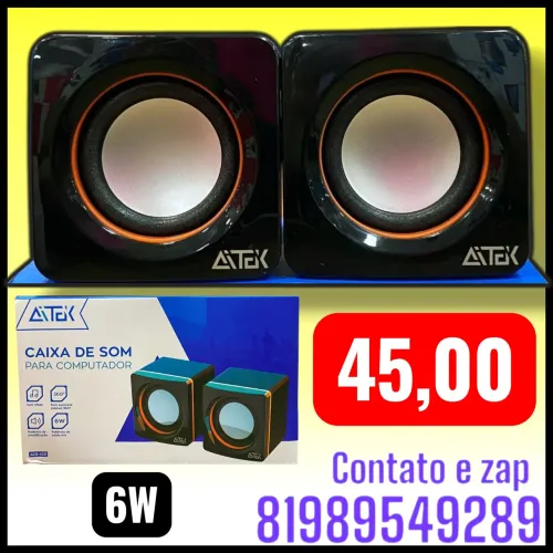 caixa de som para computador da marca Aitek, modelo ACS-4511.