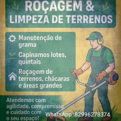 Serviços em gerais, Limpeza de terreno