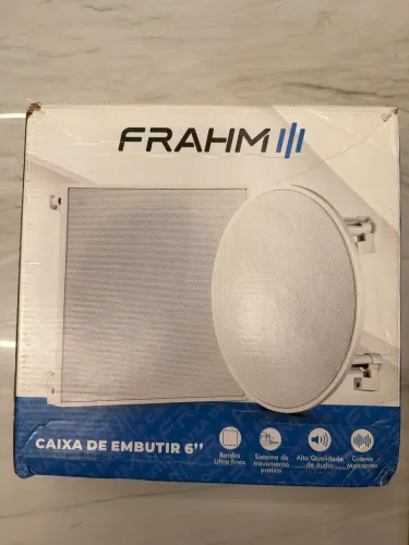 Caixa de Som Arandela Frahm CS6 Quadrada 70W