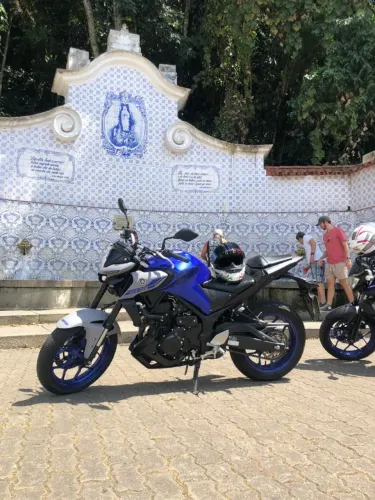 Yamaha MT-03 2022 Blue Ice. Único dono, impecável, revisada e sem histórico de queda.