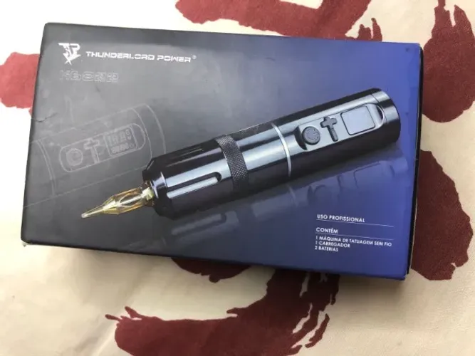 Máquina de Tatuagem Pen Sem Fio Thunderlord K6022 Bateria 5-8h
