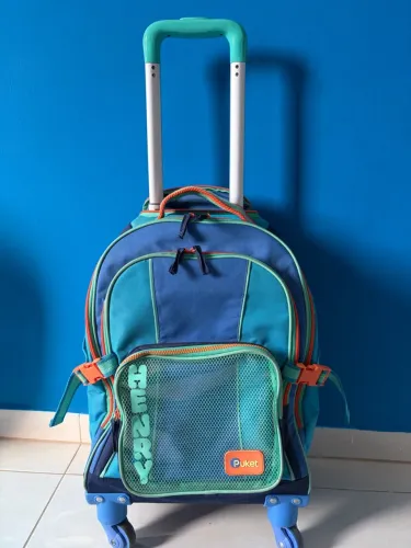 Mochila rodinhas Puket + lancheira