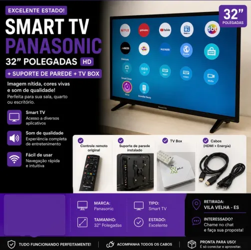 Smart tv 32 polegadas