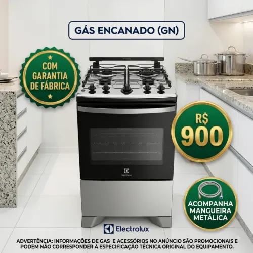 Fogão Eletrolux (gás encanado, ainda está na garantia da Eletrolux 02/27)