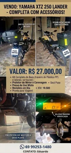 YAMAHA LANDER 250 (2024) - IMPECÁVEL!