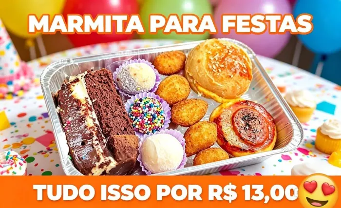 Marmita pronta ideia para festa por 13,00